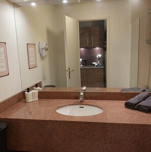 Towels, soap, toilet paper