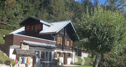 chalet familial de 1895 tout confort avec une vue magnifique