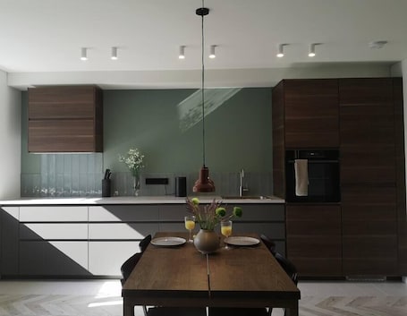Dining. Hill Top apartment in central Kedainiai
