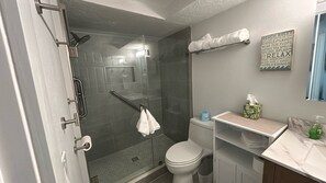Hair dryer, towels
