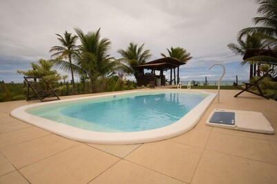 Pousada Romântica com Piscina et Vista Para o mar na Cima da Falezia de Cumuru