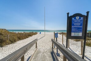 Beach nearby, white sand