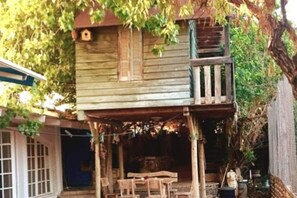 Outdoor dining - Maison de Vacances DAR Fyom au Bord de la Plage (Bekalta)