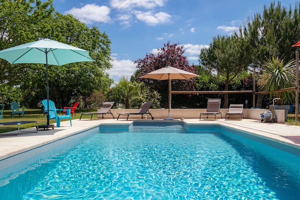 Piscina all'aperto, una piscina riscaldata