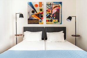 2 chambres, fer et planche à repasser, accès au Wi-Fi (inclus)