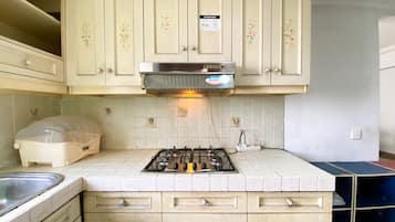 Apartment | Private kitchen | Full-size fridge, stovetop