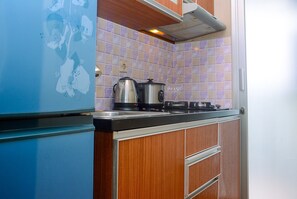 Departamento | Cocina privada | Refrigerador y parrilla de estufa 