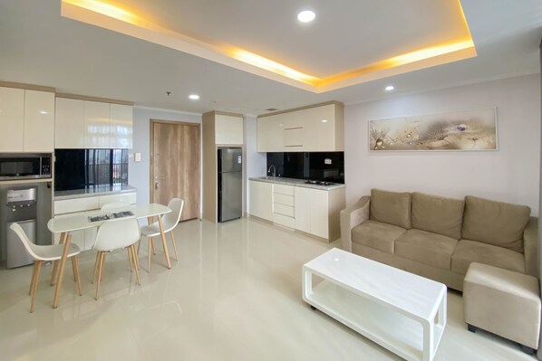 Apartment | Living area - Spacious And Comfort Stay 2Br Apartment Pejaten Park Residence (Jakarta)