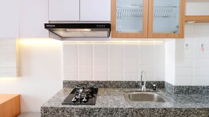 Studio | Private kitchen - Cozy Living And Best Choice Studio At Bale Hinggil Apartment (Surabaya)