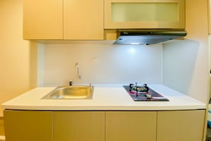 Estúdio | Cozinha privada | Cooktop, panela elétrica de arroz