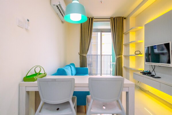 Living area - Homey And Nice 1Br Apartment Pejaten Park Residence (Jakarta)