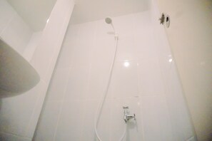 Studio, 1 Queen Bed | Bathroom | Shower, free toiletries, towels, soap - Relaxing Designed Studio At Tokyo Riverside Pik 2 Apartment (Teluknaga)