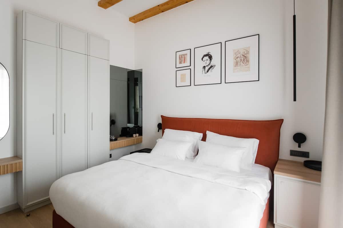 Double Room with Terrace M. Juric Zagorka (ground floor), city view | 1 phòng ngủ, két bảo mật tại phòng, màn/rèm cản sáng, phòng cách âm 