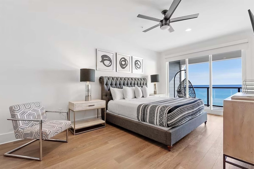 View of ☀️6BR Beachfront Stunner-Rooftop Pool-Private Movie Theater-Six on the ...