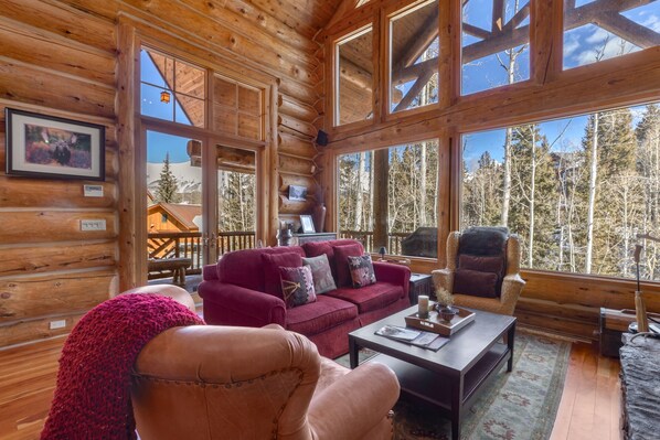 Fireplace - Double Cabins Chalet: Cozy Ski In/Out Cabin (Mountain Village)