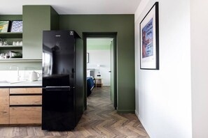 1 slaapkamer, een strijkplank/strijkijzer, gratis wifi