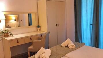 Family Apartment | 2 bedrooms, premium bedding, memory foam beds, blackout drapes