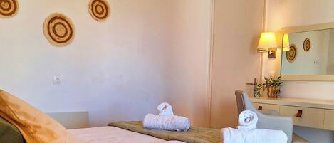 Family Apartment | 2 bedrooms, premium bedding, memory foam beds, blackout drapes