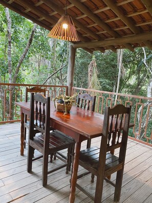 Outdoor dining - Casa em Trancoso Vista Mata (Trancoso)