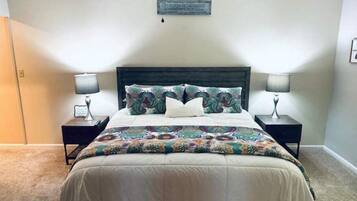 2 bedrooms, iron/ironing board, travel crib, free WiFi