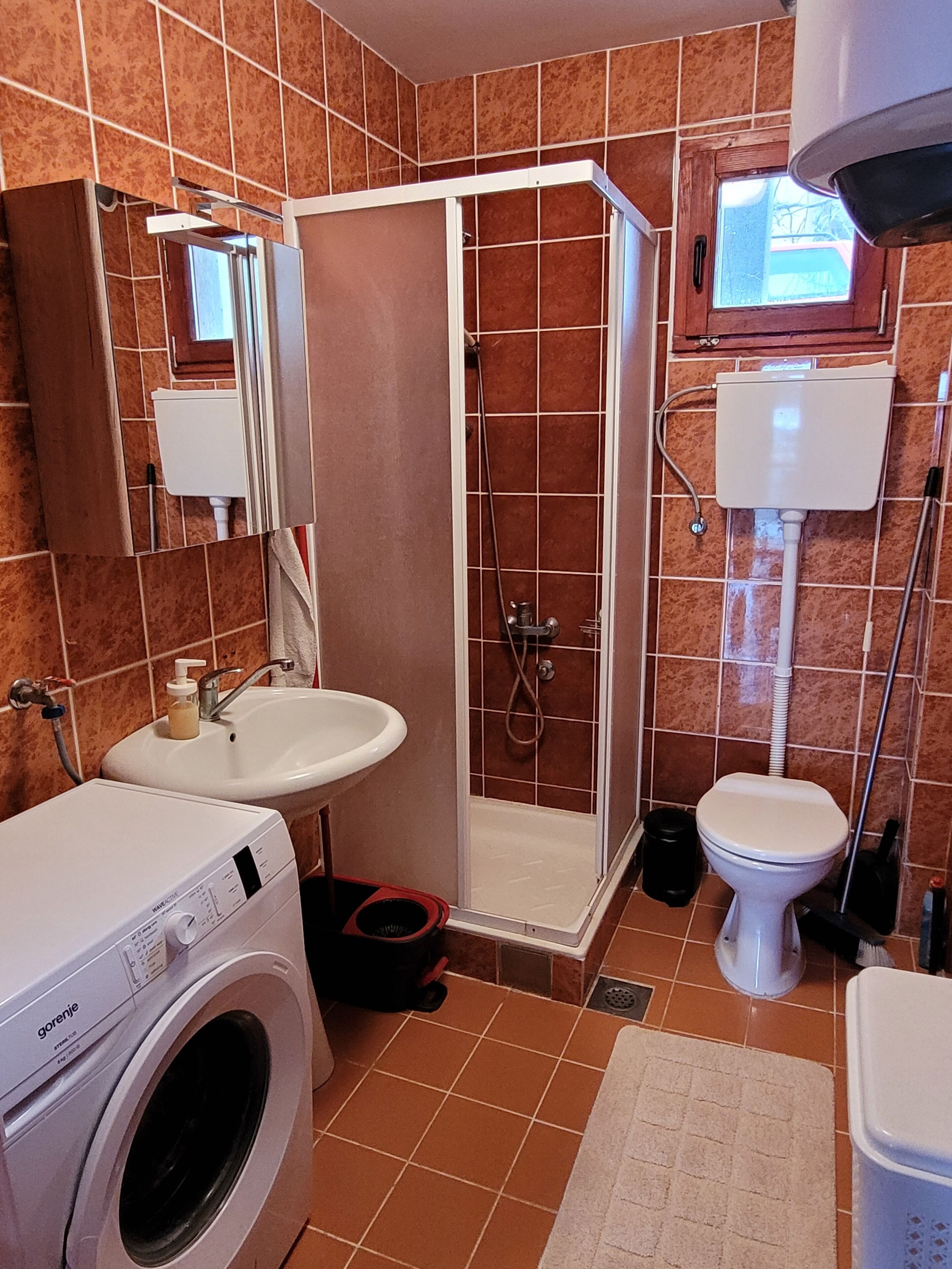 Towels, soap, toilet paper
