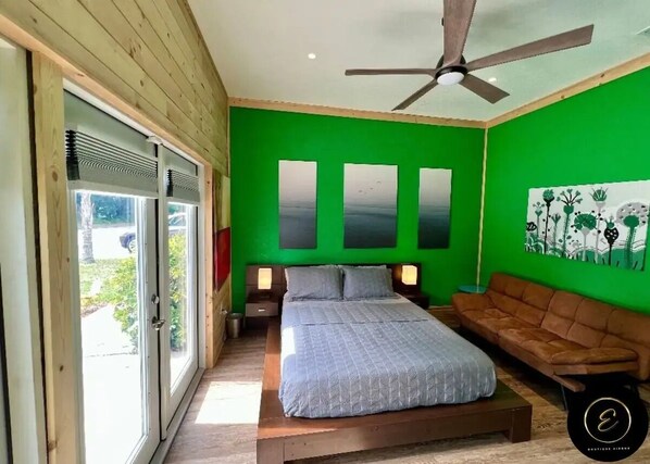 1 slaapkamer, een strijkplank/strijkijzer, wifi, beddengoed