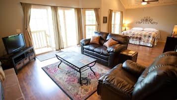 1 sovrum och sängkläder