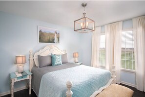 2 bedrooms, in-room safe, iron/ironing board, bed sheets