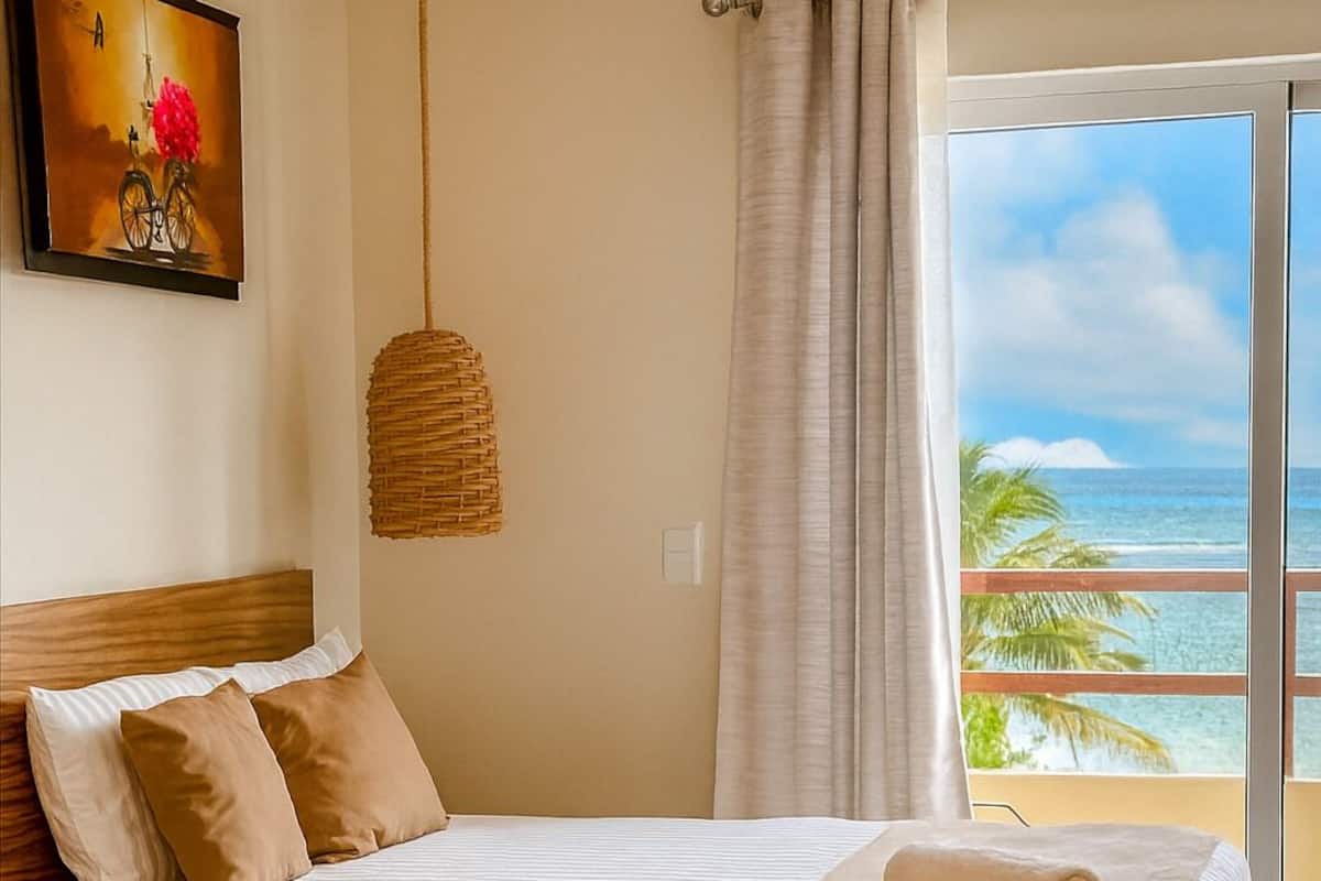 Superior Double Room, 2 Queen Beds, Non Smoking, Ocean View | 1 bedroom, premium bedding, in-room safe, desk