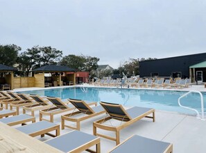 Outdoor pool, a heated pool - NEW! LIVIN A DREAM - STEPS FROM THE BEACH! PRIVATE HOT TUB! (Corolla)