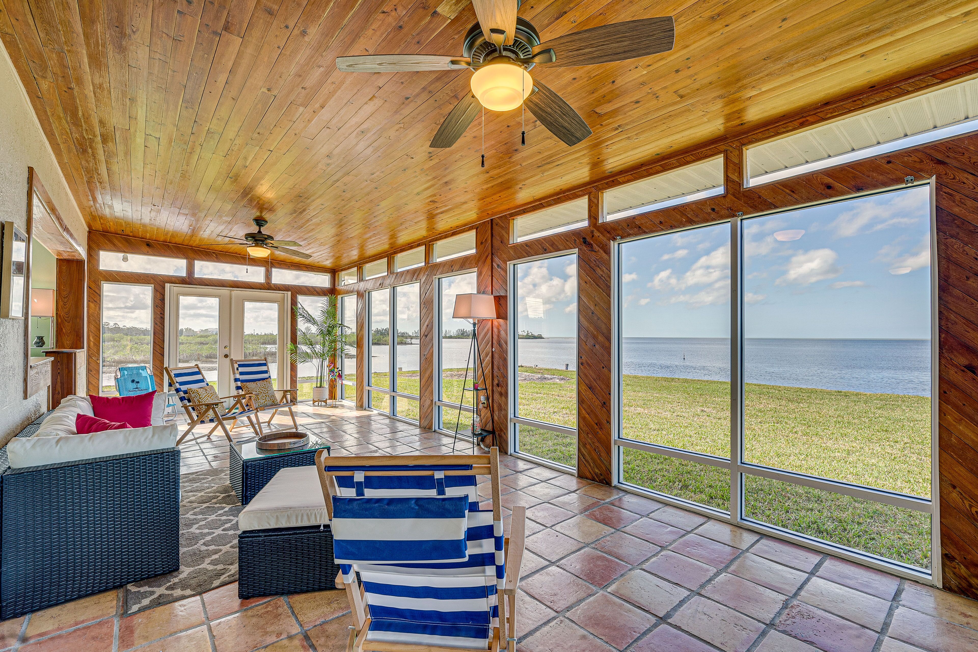 Gulf Front Spring Hill Getaway w/ Grill & Dock!