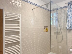 Shower, hair dryer