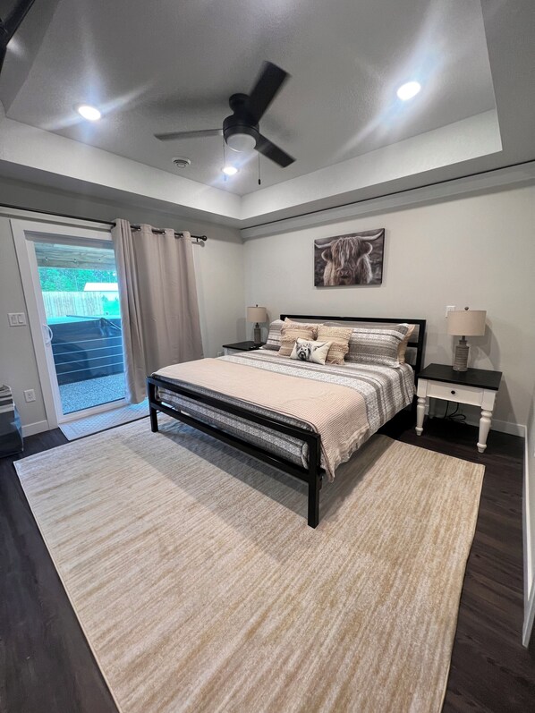 5 bedrooms, in-room safe, iron/ironing board, travel cot