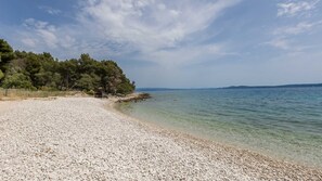 Vlak bij het strand
