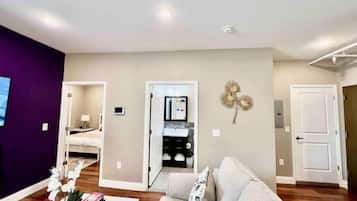 1 bedroom, desk, soundproofing, iron/ironing board