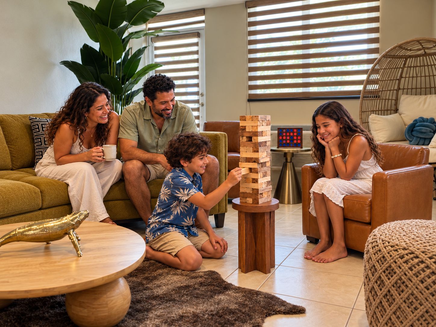 Make time for laughter and friendly competition with our oversized wooden stacki