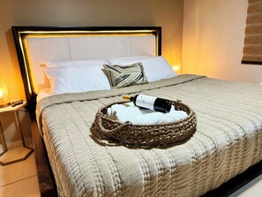 2 bedrooms, desk, iron/ironing board, travel cot