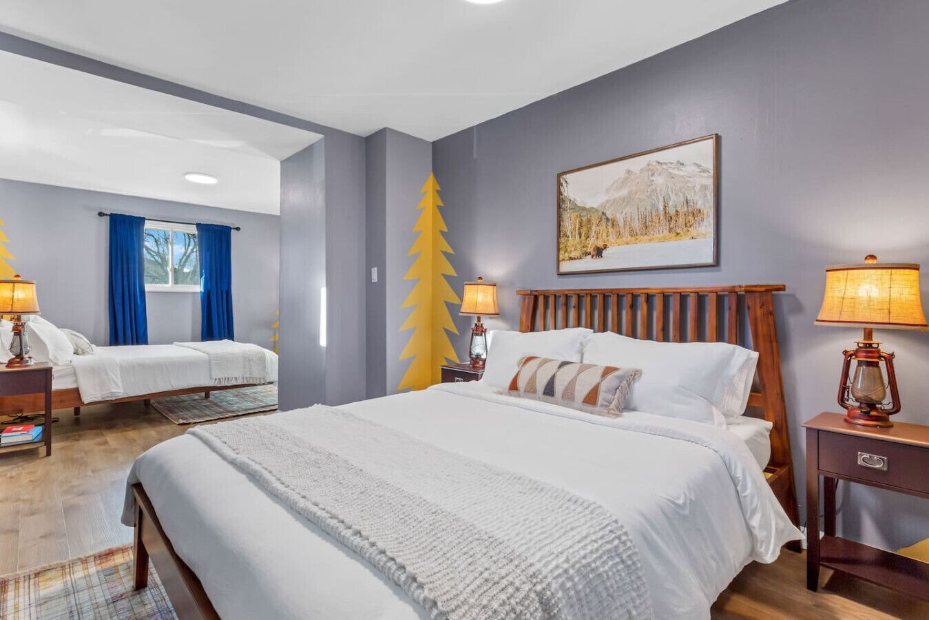 3 habitaciones, escritorio, tabla de planchar con plancha y wifi 