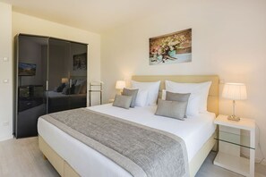 2 bedrooms, desk, WiFi - Ferienwohnung Haff Idyll - Hochwertiges Appartement in Ruhiger Lage, mit Terrasse,kostenfreier Sauna (Zirchow)