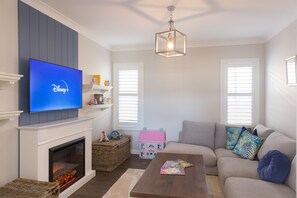 Smart-tv en een open haard