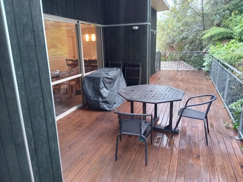 Holiday house on 1 acre of native bush a few minutes walk to lake Brunner