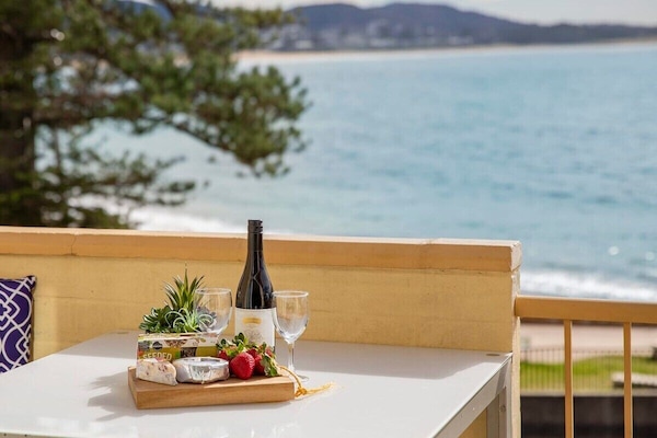 Outdoor dining with a view