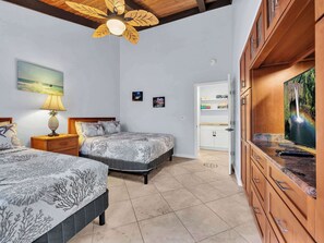 3 bedrooms, iron/ironing board, travel cot, WiFi