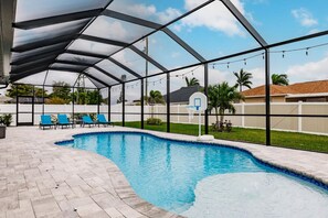 Et oppvarmet basseng