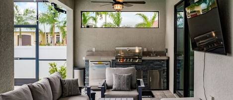 Smart-TV og stereoanlegg