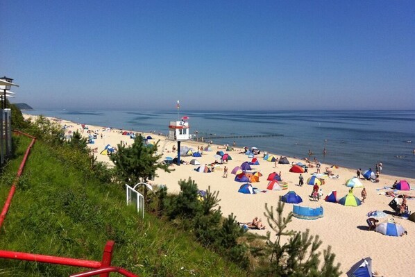 Tæt på stranden