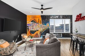 Smart TV, foosball, table tennis