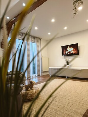 Living area - Gemütliche 2-stöckige Ferienwohnung 3 Minuten von der Autobahn! (Bayreuth)