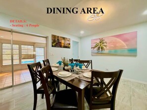 Dining - Coastal Charm with Heated Pool (Cape Coral)
