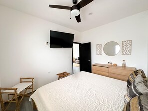 2 bedrooms, iron/ironing board, WiFi, bed sheets